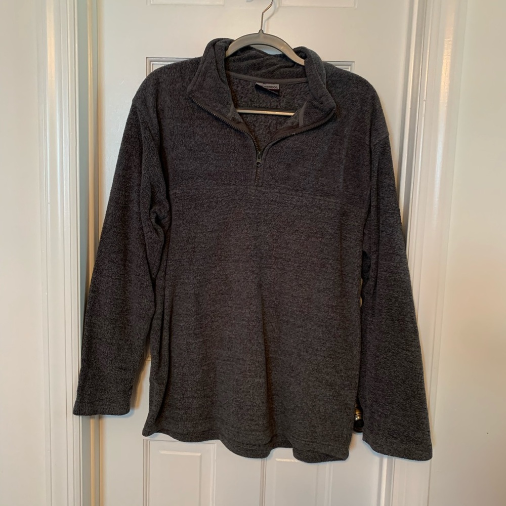 Gray Quarterzip Fleece